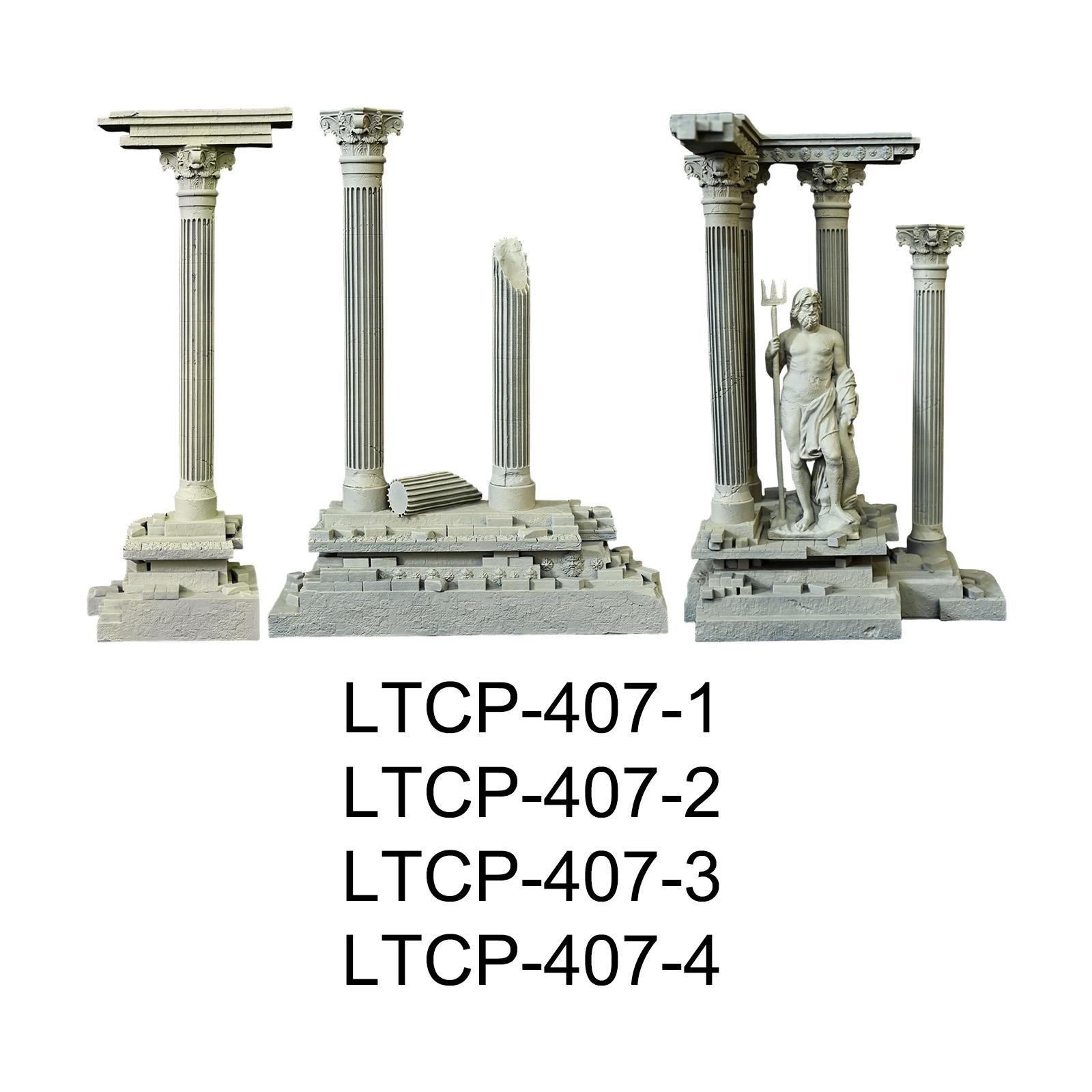 Marine Aquarium For Sale - Roman Column Decoration Resin Fish Tank