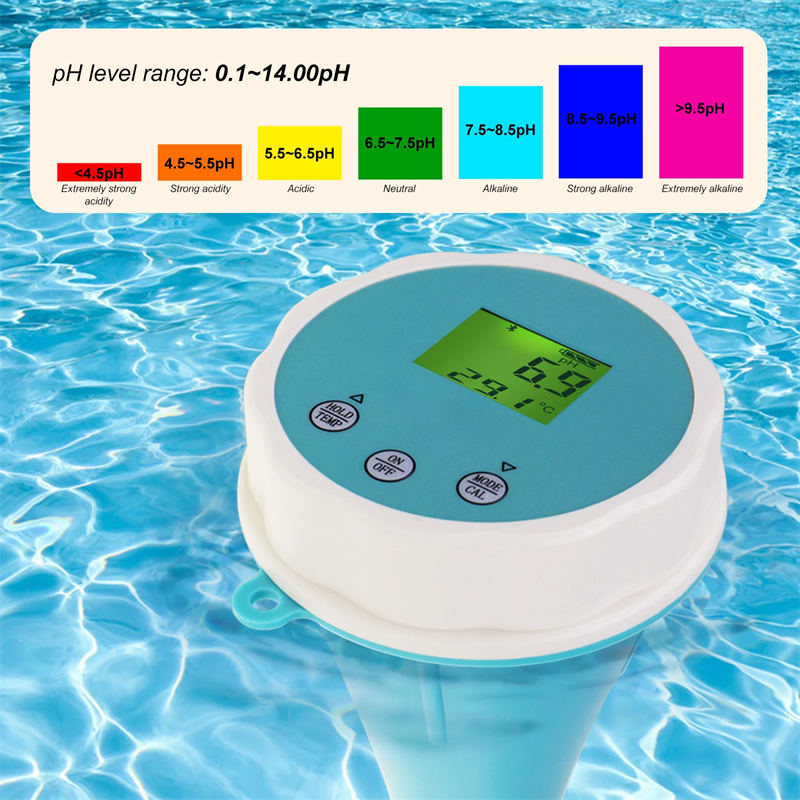 Marine Aquarium Test Kit - Bluetooth 6-in-1 Smart Chlorine Meter PH