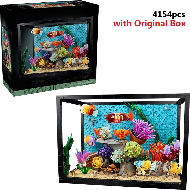 Marine Aquarium Cube - tropical aquarium fish tank model marine