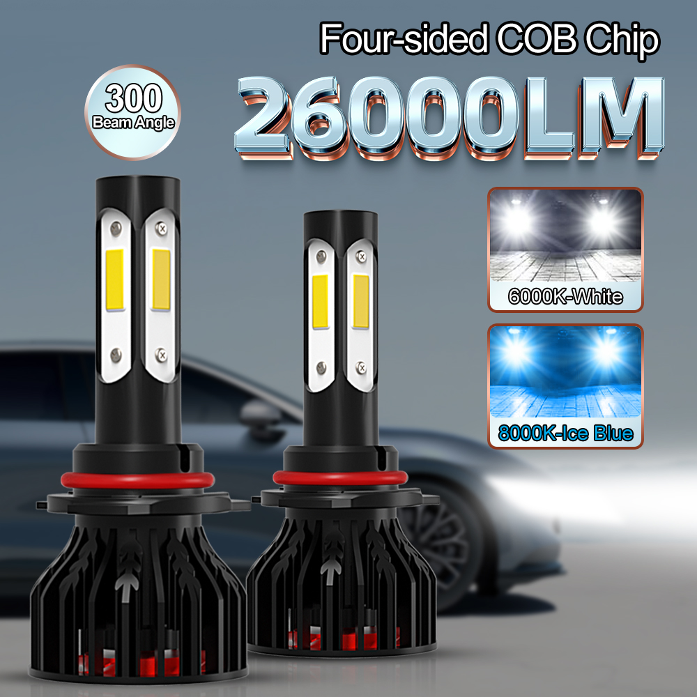 Actinic Blue Led - 2pcs New 4 Sides 9005/HB3 9006/HB4