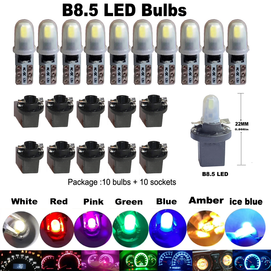 Actinic Blue Led - 10pcs T5 PC74 B8.5 LED Canbus