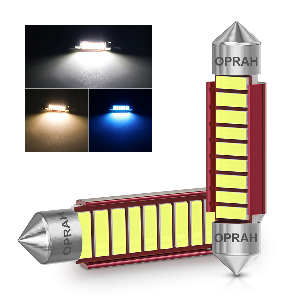 Actinic Blue Led - 2pcs 31mm 36mm 39mm 41mm C5W