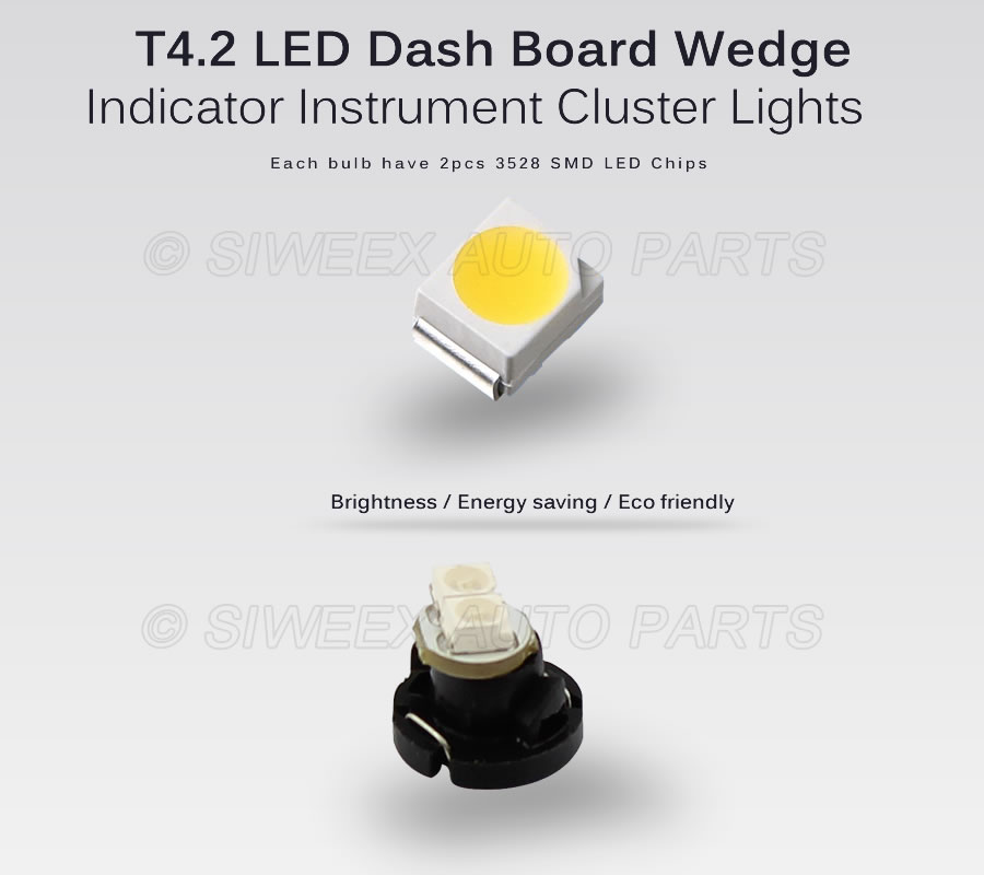 10Pcs/Lot NW6 T4.2 2SMD LED In - Actinic Blue Led avaliação e preço