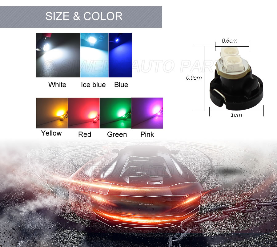 10Pcs/Lot NW6 T4.2 2SMD LED In - Actinic Blue Led avaliação e preço