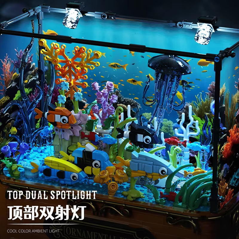 1599pcs Clownfish Coral Reef A - Marine Aquarium Cube avaliação e preço