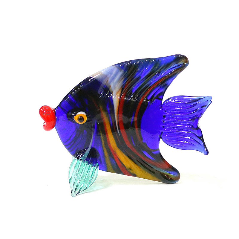 Murano Glass Sea Fish Mini Fig - Aquarium Marine Color avaliação e preço