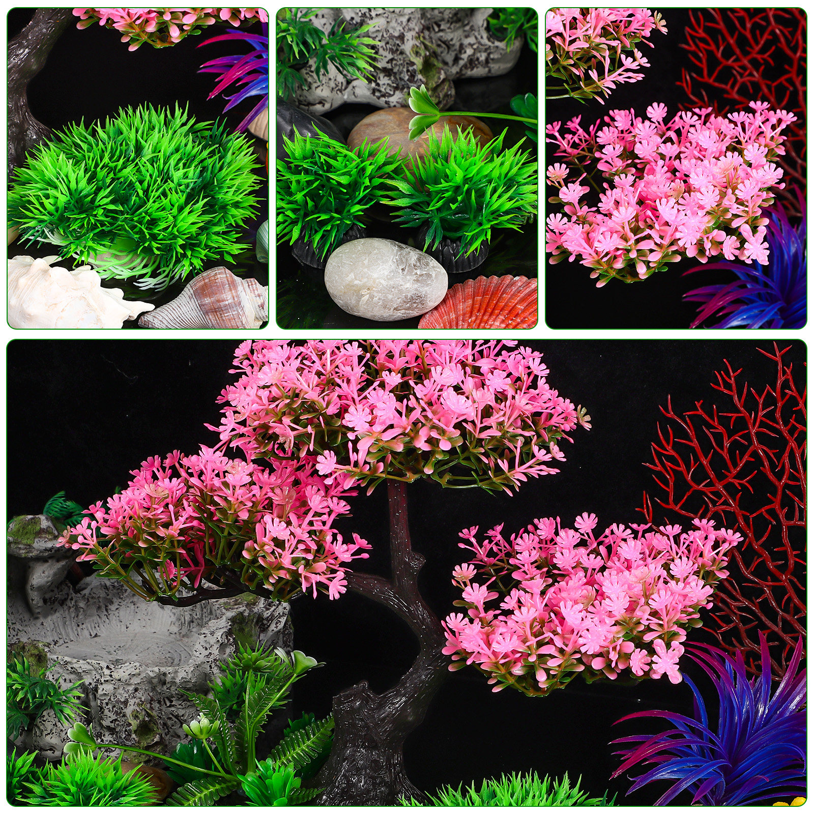 Artificial Plants Indoor Aquar - Marine Aquarium For Sale avaliação e preço