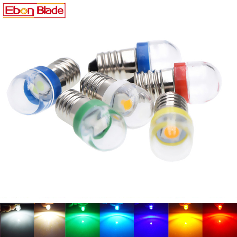 2X E10 led bulb lights Dc 3V 6 - Actinic Blue Led avaliação e preço
