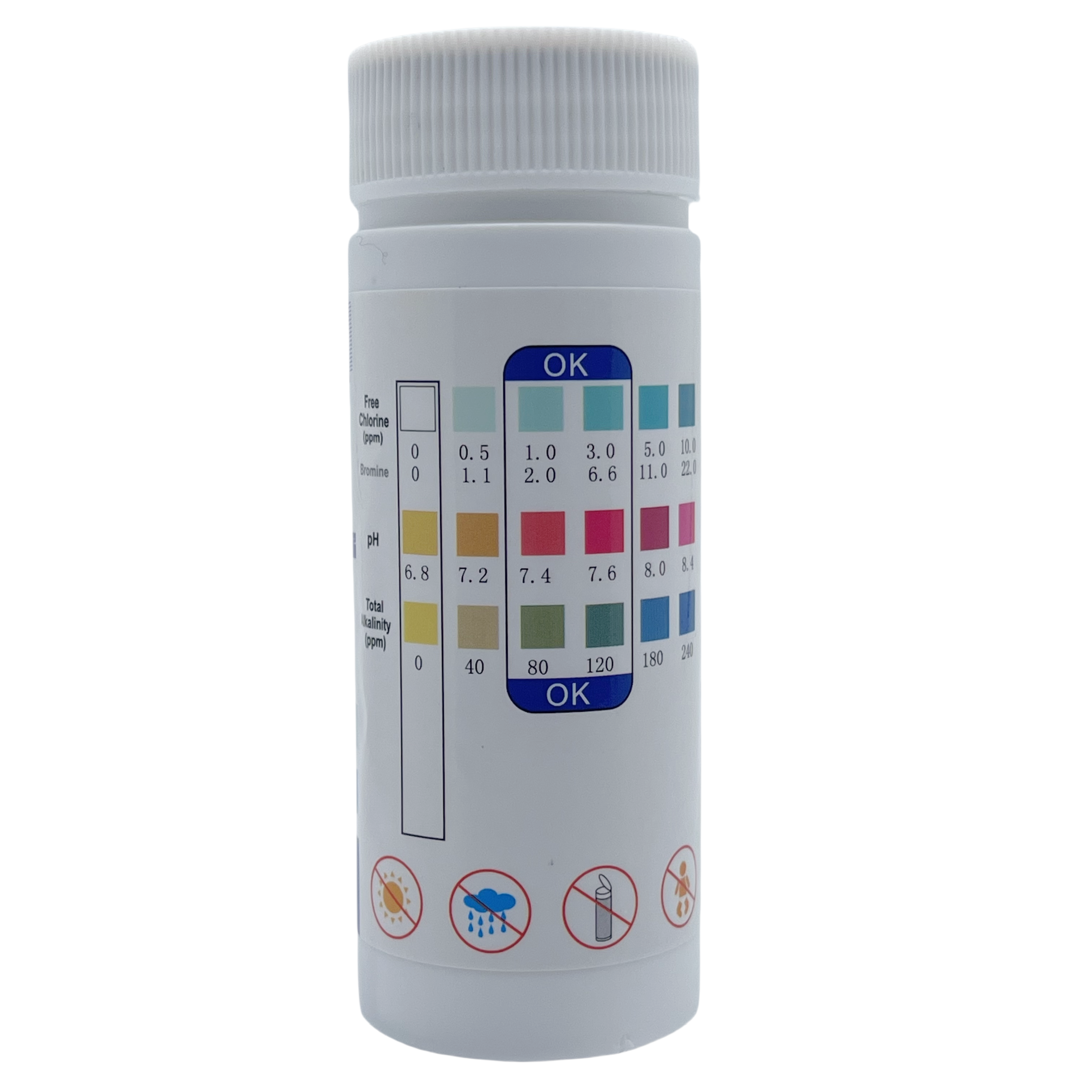 Chlorine PH Test Strips SPA Sw - Marine Aquarium Test Kit avaliação e preço