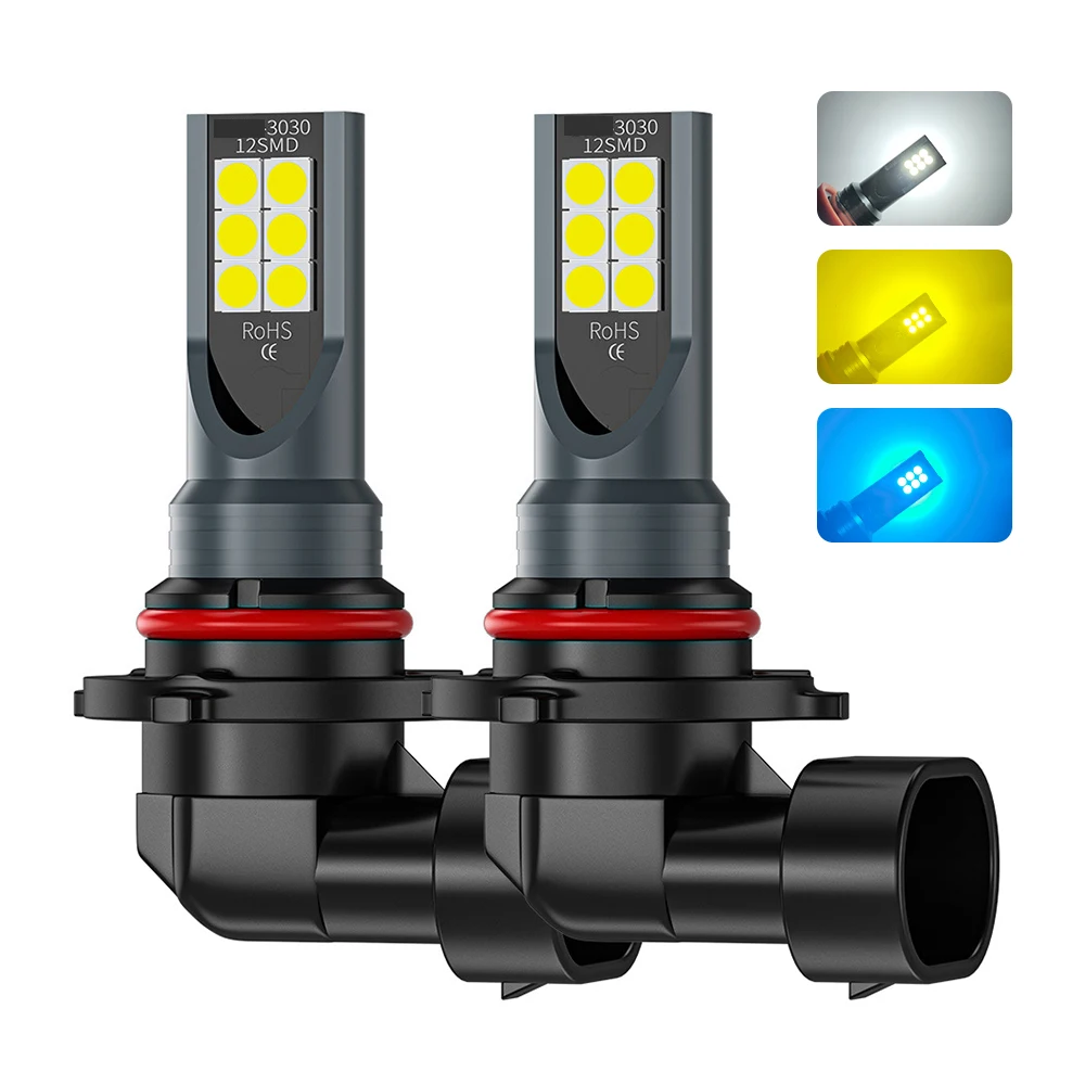 2Pcs H8 H11 LED Bulb 9005 HB3  - Actinic Blue Led avaliação e preço