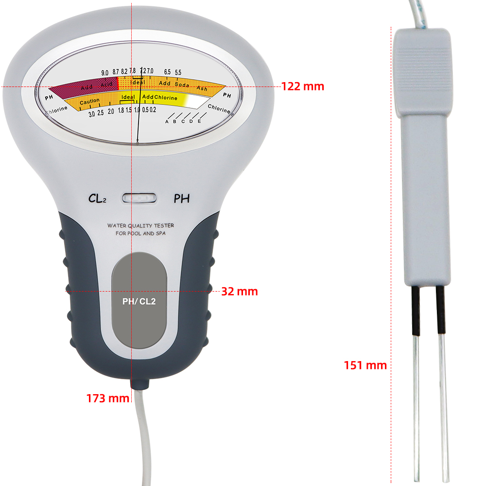 2 in 1 PH Chlorine Meter Chlor - Marine Aquarium Test Kit avaliação e preço