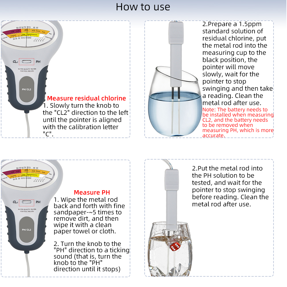 2 in 1 PH Chlorine Meter Chlor - Marine Aquarium Test Kit avaliação e preço