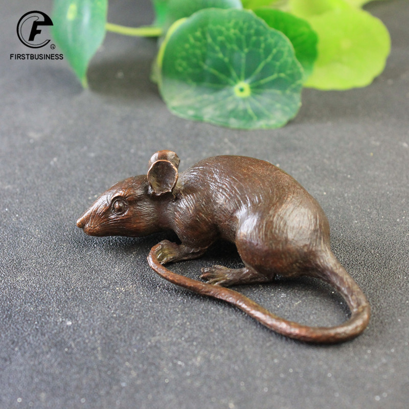 Heavy Brass BIG Rat Mouse Figu - Marine Aquarium For Sale avaliação e preço