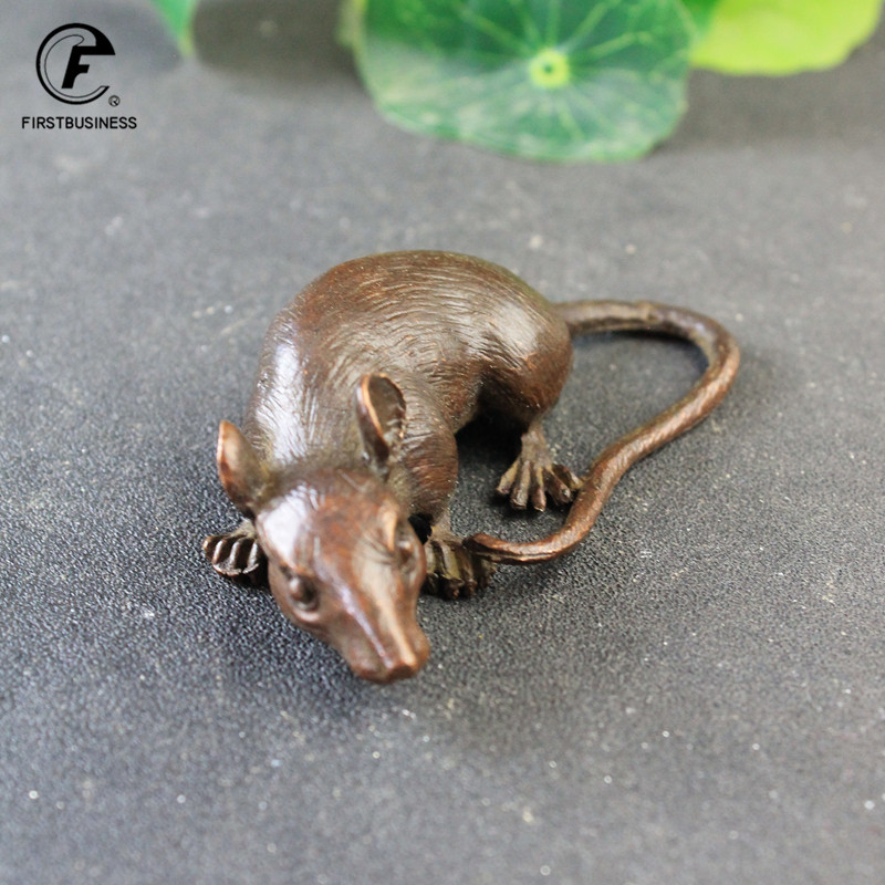 Heavy Brass BIG Rat Mouse Figu - Marine Aquarium For Sale avaliação e preço