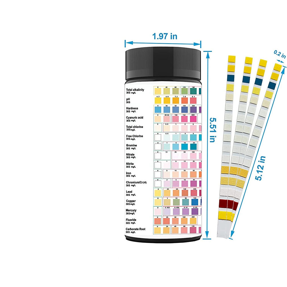 A68P-100PCS 16 In 1 Water Test - Marine Aquarium Test Kit avaliação e preço