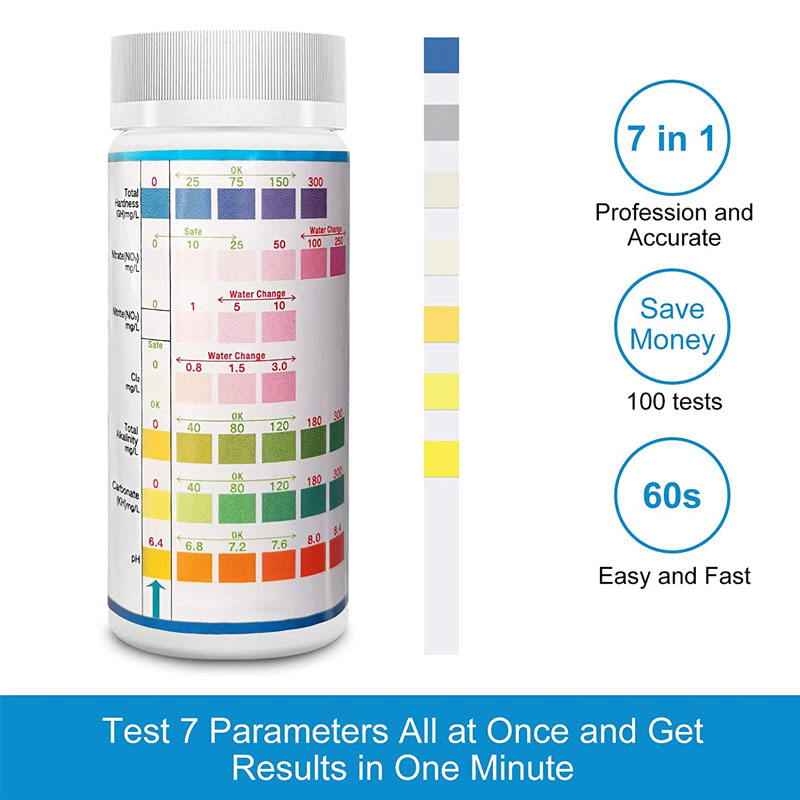7-IN-1 Aquarium Test Strips 10 - Marine Aquarium Test Kit avaliação e preço