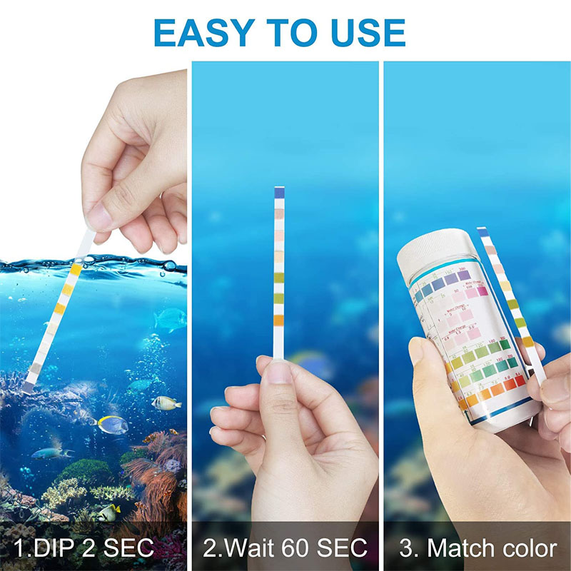 7-IN-1 Aquarium Test Strips 10 - Marine Aquarium Test Kit avaliação e preço