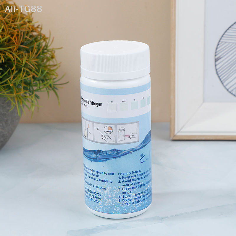 50Pcs Ammonia Nitrogen Quick W - Marine Aquarium Test Kit avaliação e preço