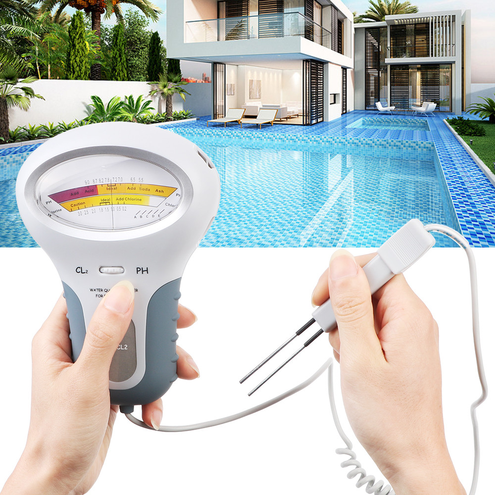 2 in 1 PH Chlorine Meter Teste - Marine Aquarium Test Kit avaliação e preço