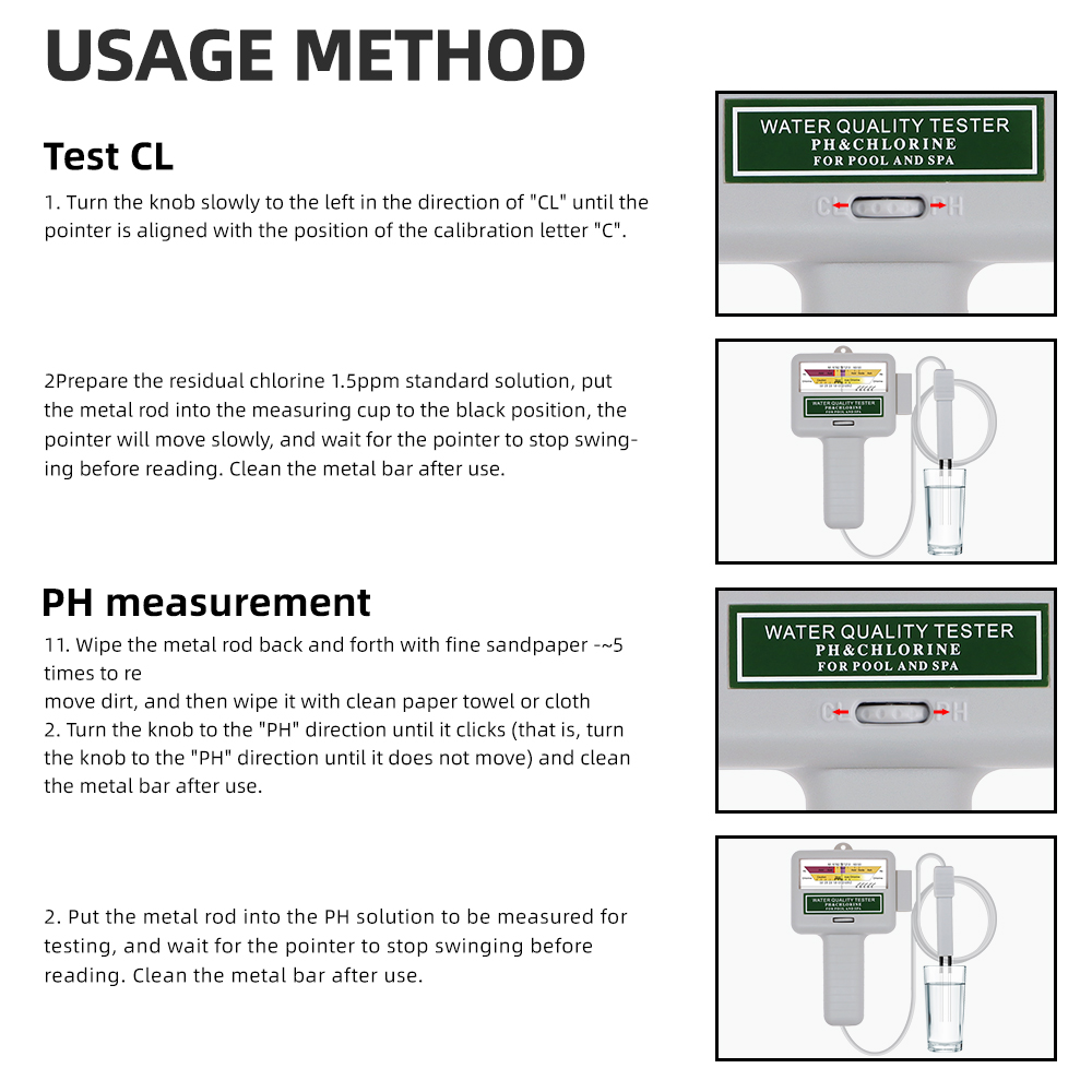 2 in 1 PH Chlorine Meter Teste - Marine Aquarium Test Kit avaliação e preço
