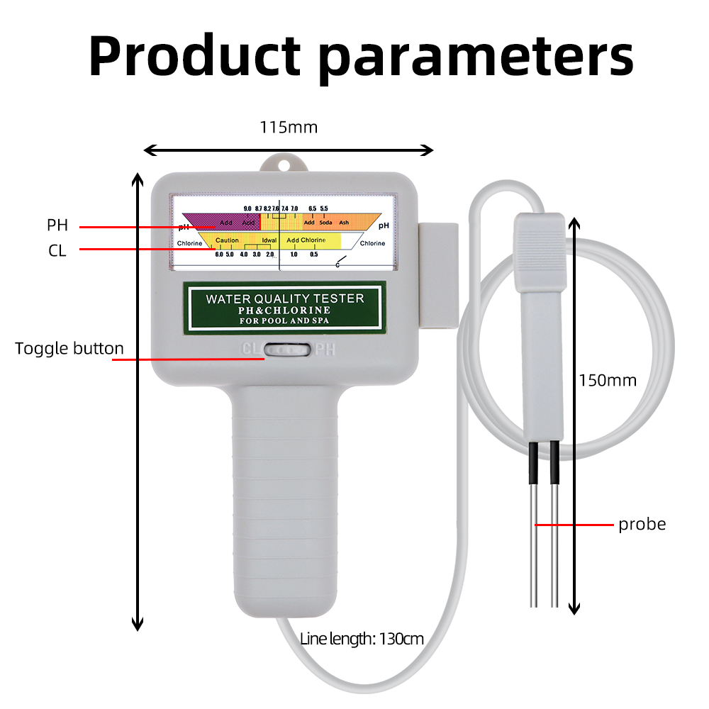 2 in 1 PH Chlorine Meter Teste - Marine Aquarium Test Kit avaliação e preço