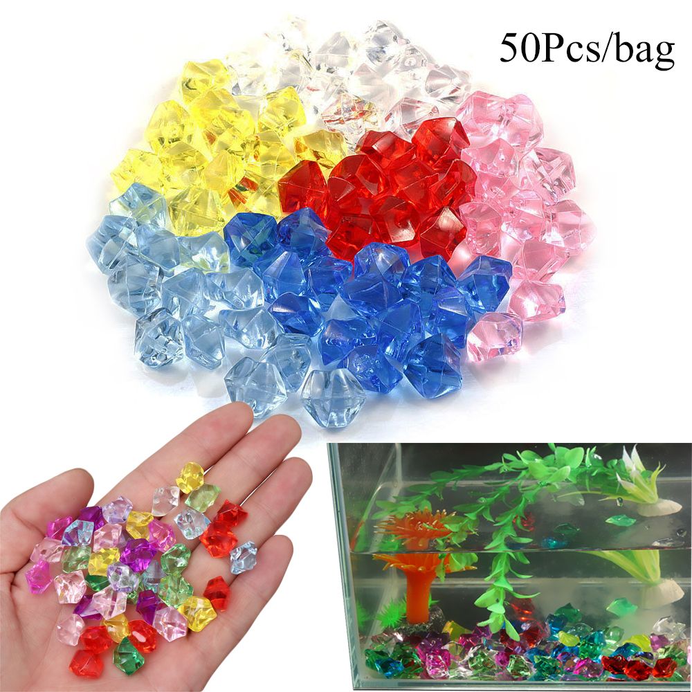 50Pcs/bag Colorful 1.4*1.1cm A - Marine Aquarium Cube avaliação e preço