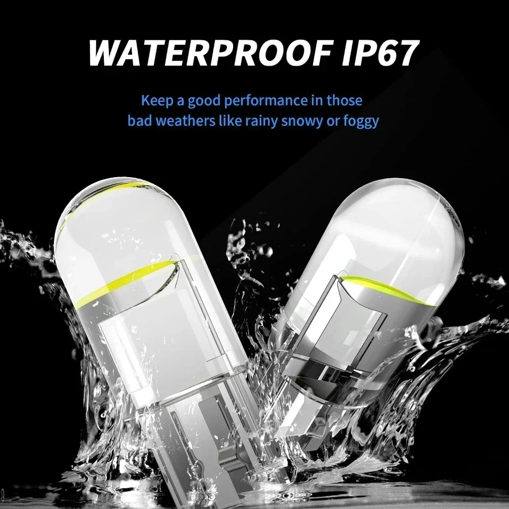 Wholesale T10 W5W W3W Led COB  - Actinic Blue Led avaliação e preço