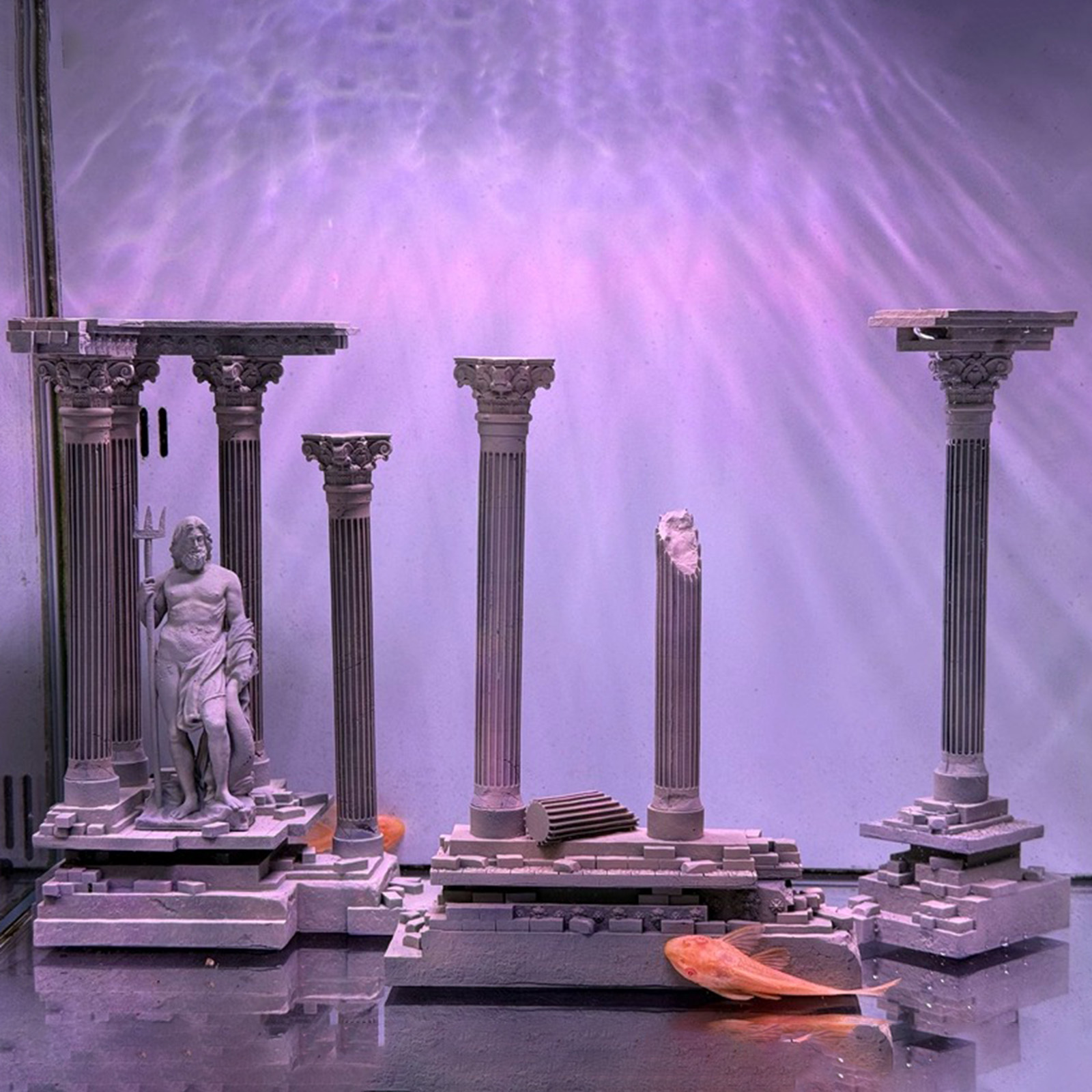 Roman Column Decoration Resin  - Marine Aquarium For Sale avaliação e preço