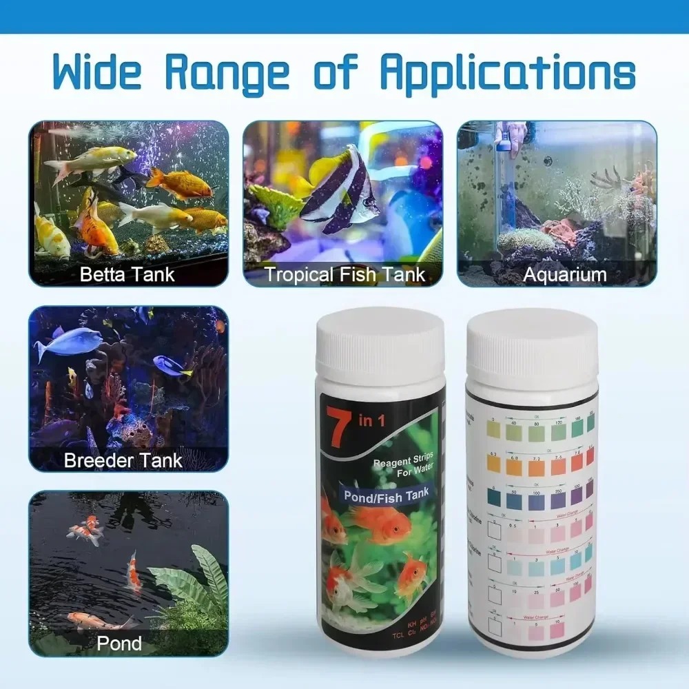 Hot Sale PH Test Strips Water  - Marine Aquarium Test Kit avaliação e preço