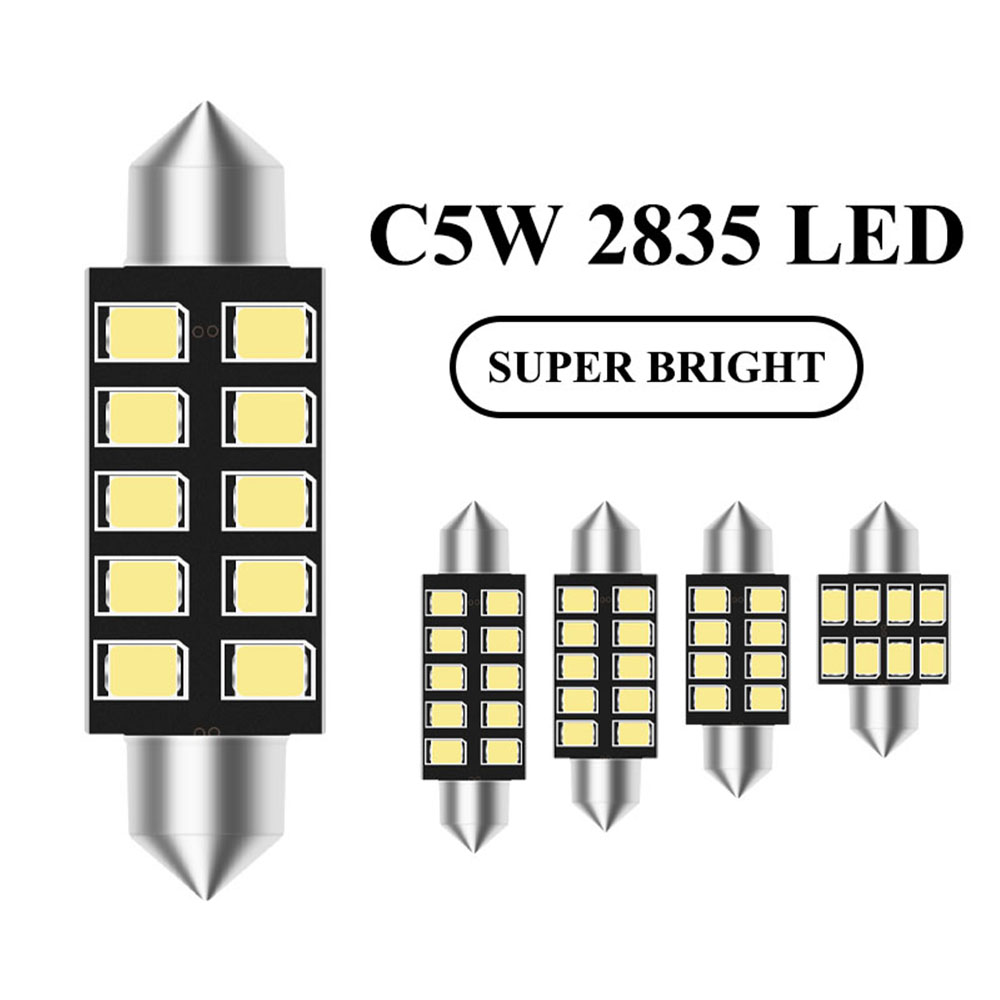 2pcs led C5W light festoon 31m - Actinic Blue Led avaliação e preço