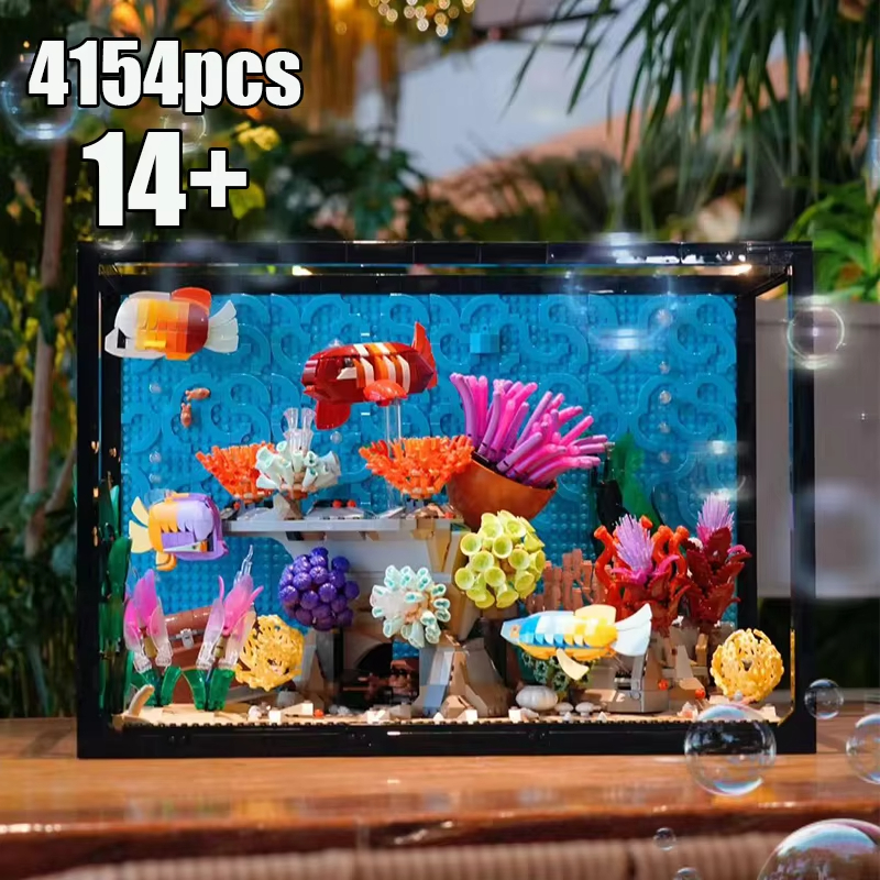 4154Pcs Tropical Aquarium 1036 - Marine Aquarium Cube avaliação e preço