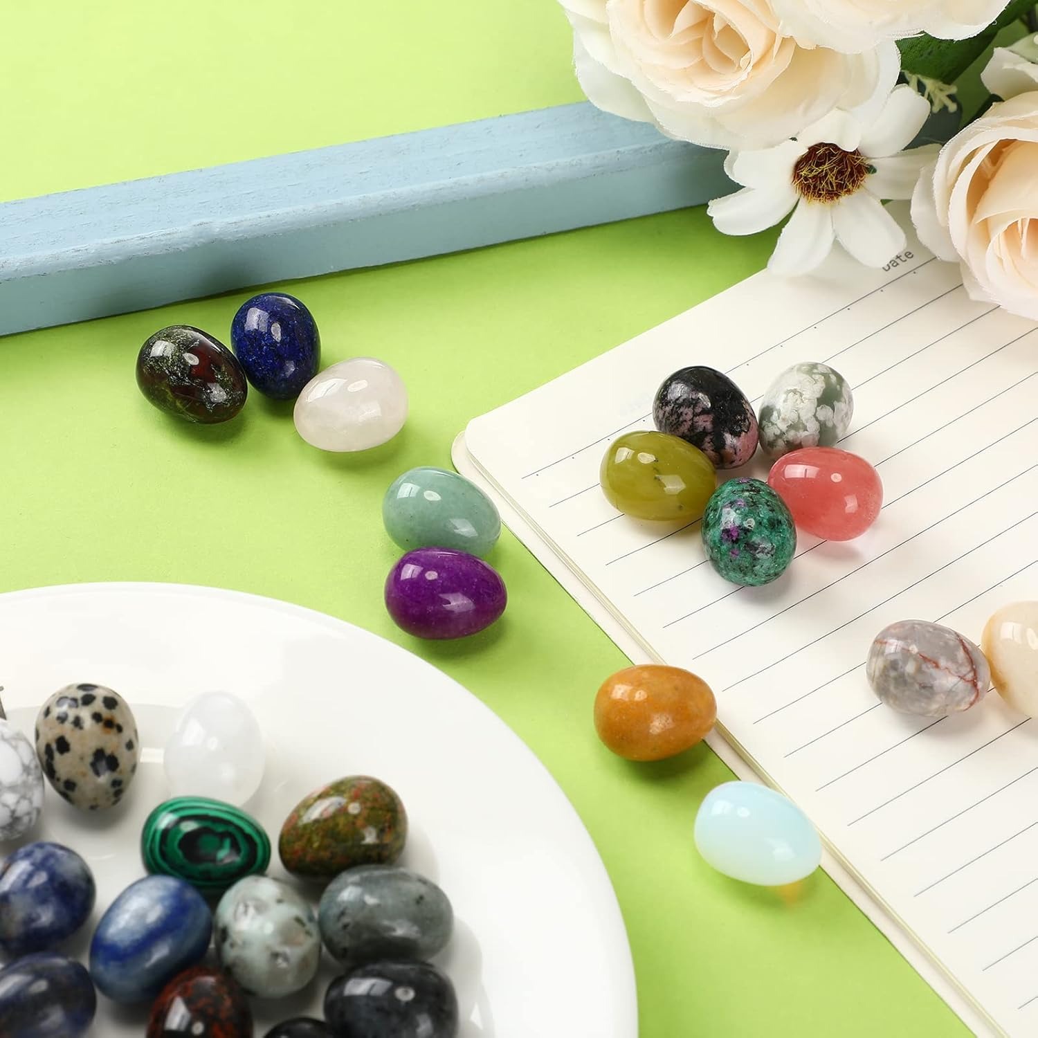 8  pcs natural crystal beads,  - Marine Aquarium For Sale avaliação e preço