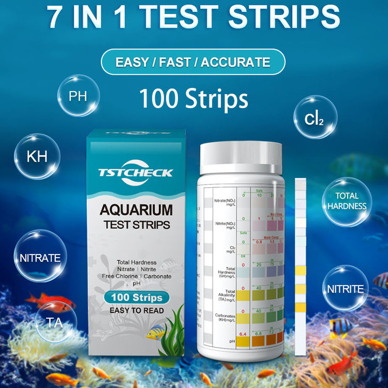 7-IN-1 100strip Aquarium Test  - Marine Aquarium Test Kit avaliação e preço