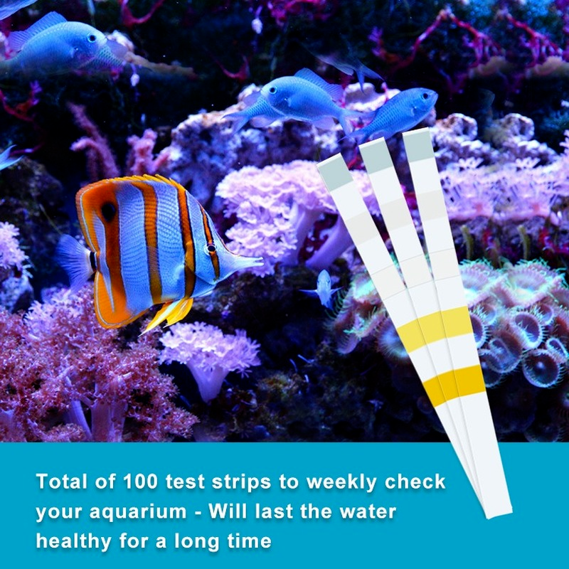 7-IN-1 100strip Aquarium Test  - Marine Aquarium Test Kit avaliação e preço