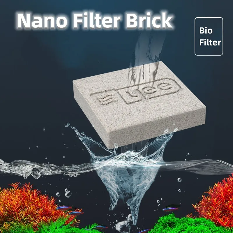 1/2pcs Fish Tank Nano Ceramic  - Marine Aquarium Cube avaliação e preço
