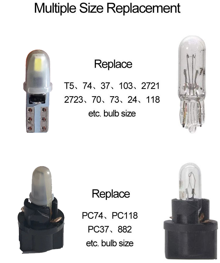 10pcs T5 PC74 B8.5 LED Canbus  - Actinic Blue Led avaliação e preço