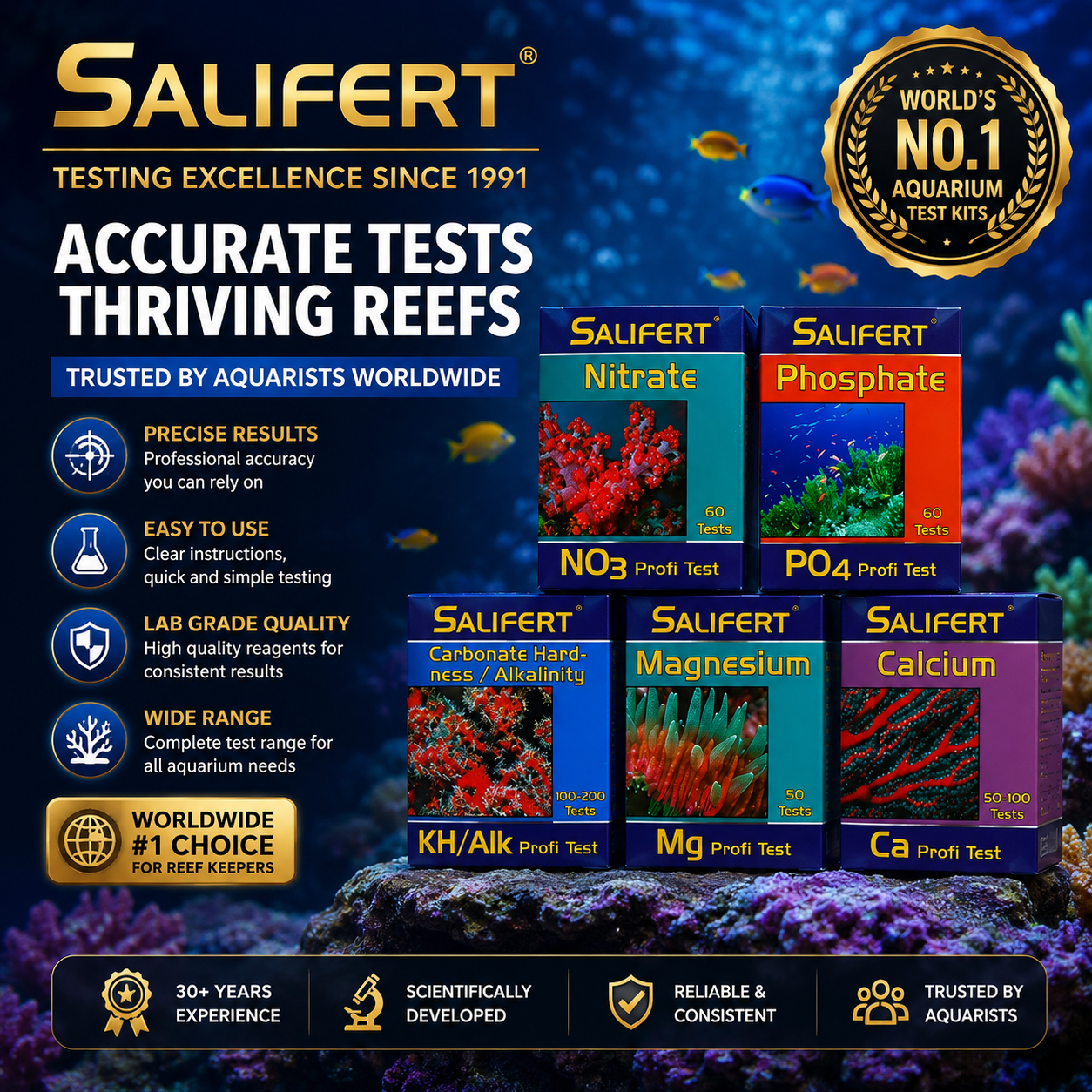 Salifert Dutch Brand Aquarium  - Marine Aquarium Test Kit avaliação e preço