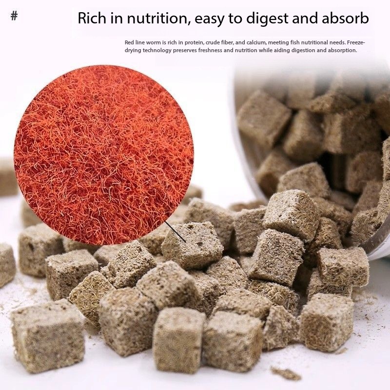 Natural Freeze Dried Bloodworm - Marine Aquarium Cube avaliação e preço