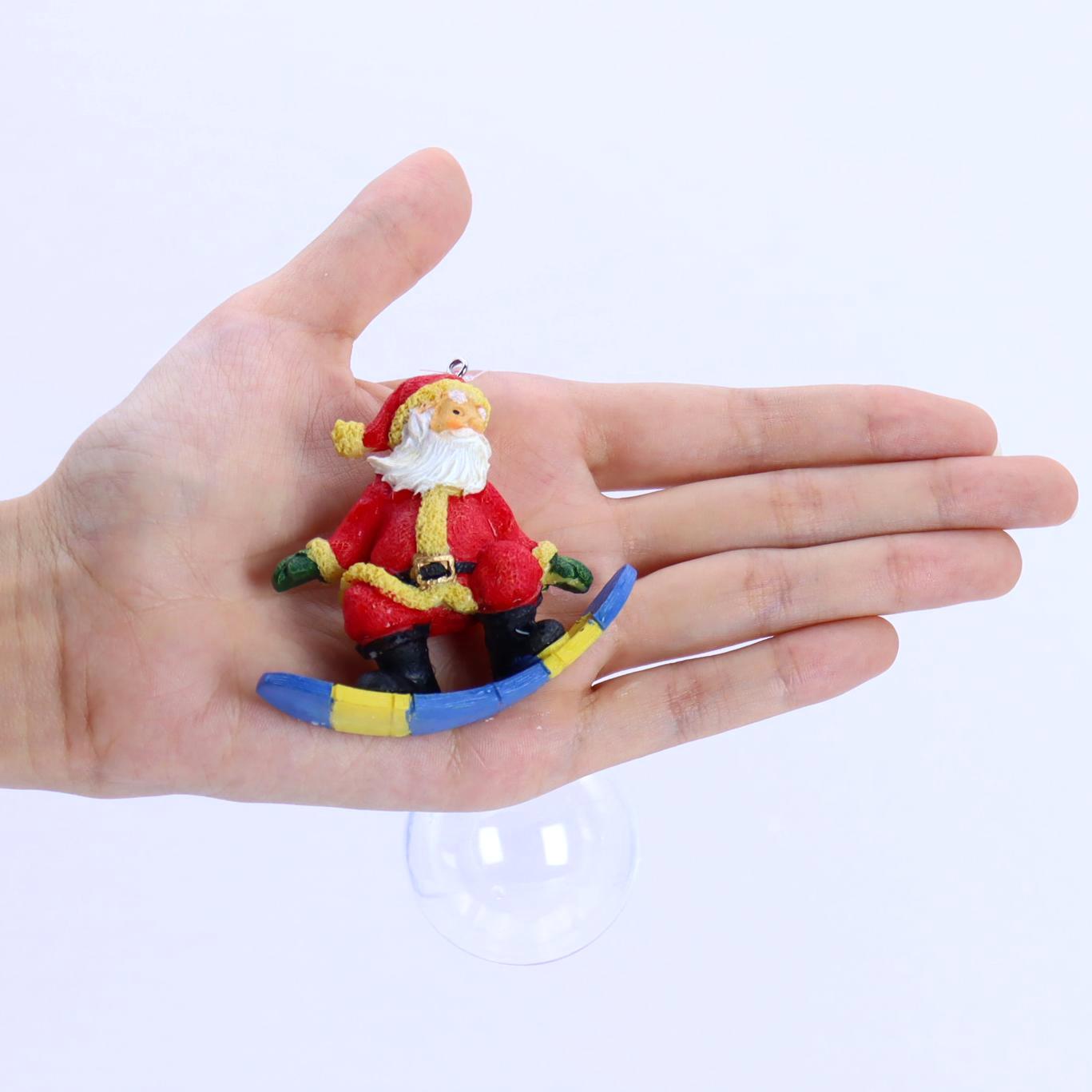 Resin Santa Claus Surfing Orna - Marine Aquarium For Sale avaliação e preço