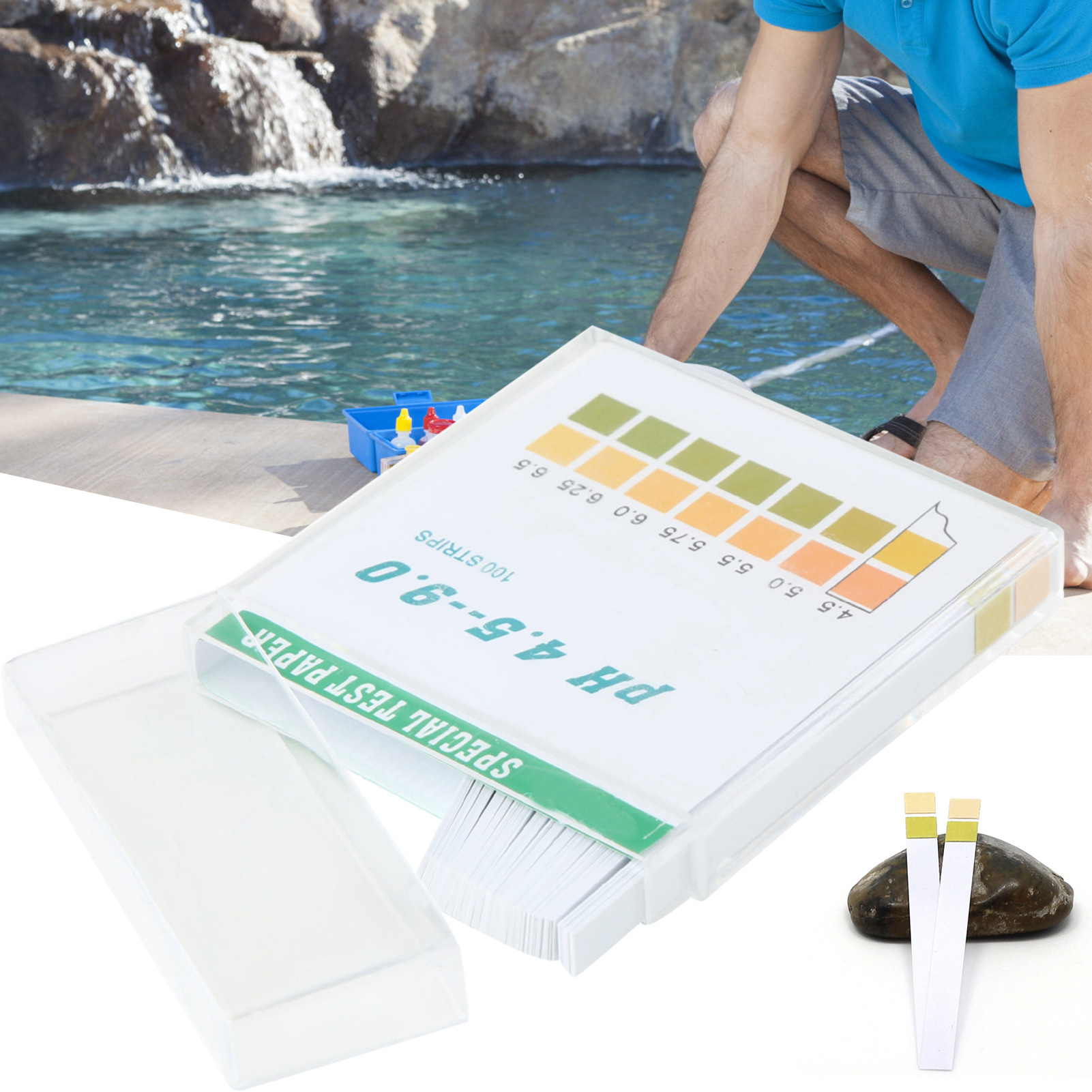 100pcs Home Water Quality Test - Marine Aquarium Test Kit avaliação e preço