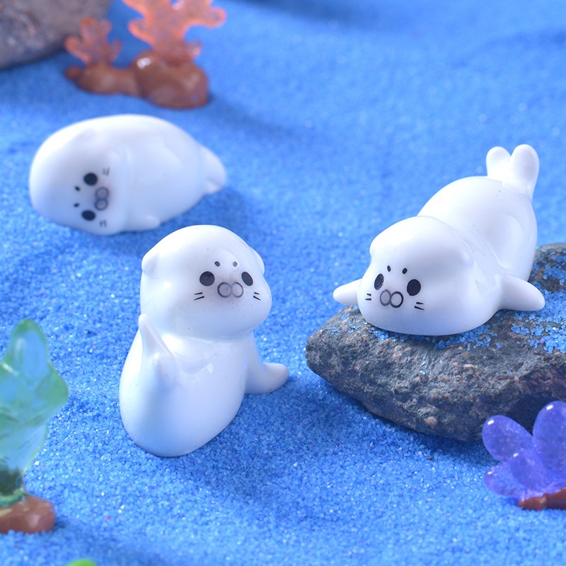 Mini Sea Lion Figurines for Mi - Marine Aquarium For Sale avaliação e preço