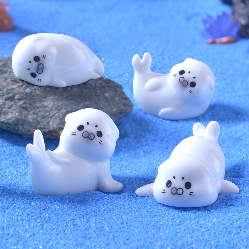 Mini Sea Lion Figurines for Mi - Marine Aquarium For Sale avaliação e preço