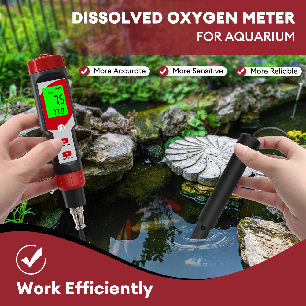 Dissolved Oxygen Meter for wat - Marine Aquarium Test Kit avaliação e preço